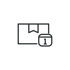 Obraz premium simple vector icon delivery date editable. isolated on white background.