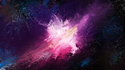 digital painting Jupiter or space galaxy or nebula, big bang in universe.
