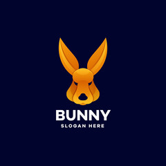 Fototapeta premium Bunny Head Gradient Logo
