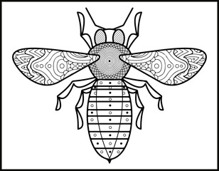 Bee Coloring book for children