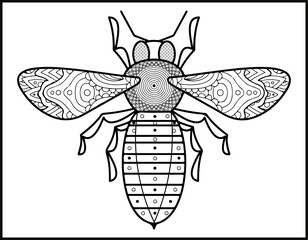 Bee Coloring book for children