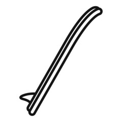 Sport sup board icon outline vector. Surf stand