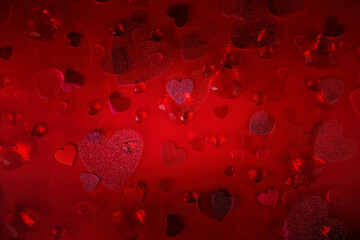 Valentine's Day Heart Abstract Multiple Exposure Background