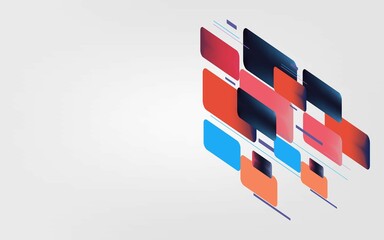 Abstract background with 3D Graphics 