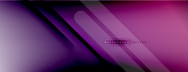 Abstract background - lines composition created with lights and shadows. Technology or business digital template. Trendy simple fluid color gradient abstract background with dynamic