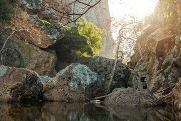 Malibu Creek Rock Pools in the Malibu Creek State Park