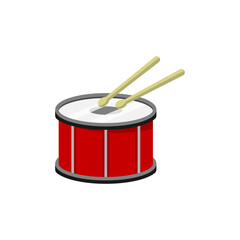 Obraz na płótnie Canvas Drum icon design template vector isolated