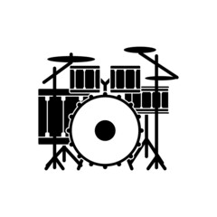 Drum icon design template vector isolated