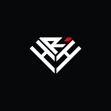HRH letter logo creative design. HRH unique design