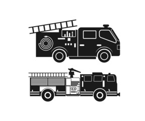 Fire Truck  Fire Engine svg, Fire Truck Clipart, Fire Truck Silhouette, Firetruck svg, Fire Truck Vector, 