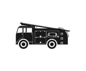 Fire Truck  Fire Engine svg, Fire Truck Clipart, Fire Truck Silhouette, Firetruck svg, Fire Truck Vector, 