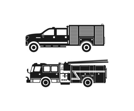 Fire Truck  Fire Engine svg, Fire Truck Clipart, Fire Truck Silhouette, Firetruck svg, Fire Truck Vector, 