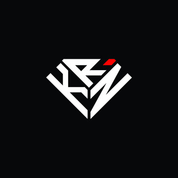 KRN letter logo creative design. KRN unique design