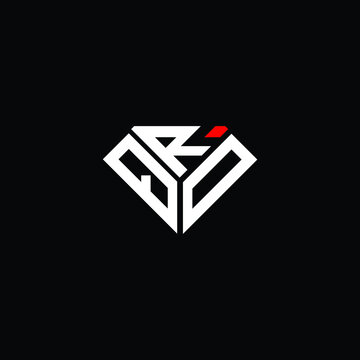 QRD letter logo creative design. QRD unique design