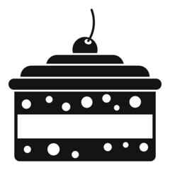 Muffin cake icon simple vector. Happy anniversary