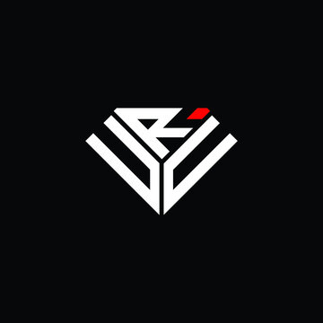 URU letter logo creative design. URU unique design