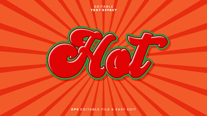 Hot Chilli Editable Text Effect
