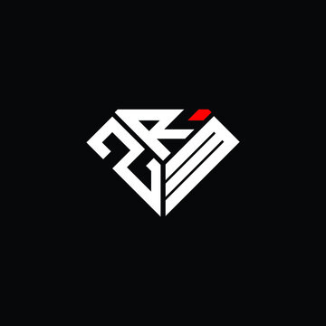 ZRM letter logo creative design. ZRM unique design