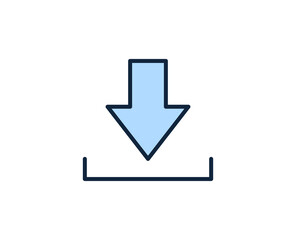 Download  flat icon. Thin line signs for design logo, visit card, etc. Single high-quality outline symbol for web design or mobile app. Sign outline pictogram.