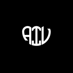 Fototapeta na wymiar AIU letter logo design on black background. AIU creative initials letter logo concept. AIU letter design. 