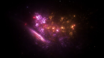 Obraz na płótnie Canvas Galaxy Space background universe magic sky nebula night purple cosmos. Cosmic galaxy wallpaper blue starry color star dust. Blue texture abstract galaxy infinite future dark deep light 3d render