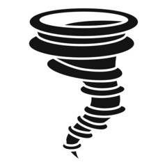 Tornado icon simple vector. Global climate