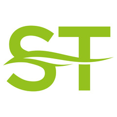 letter alphabet ST logo, Victor