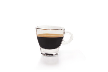 30-degree espresso on white background