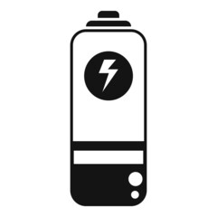 Eco energy battery icon simple vector. Global disaster