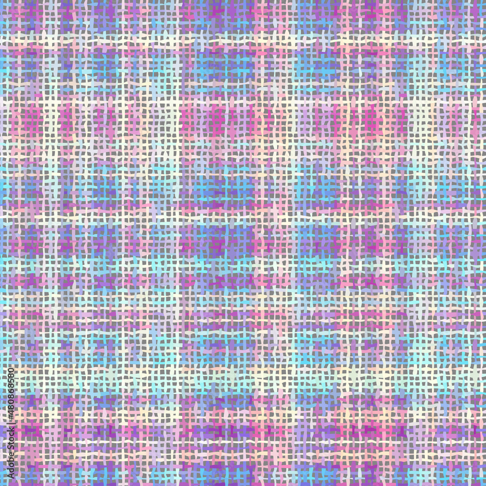 Poster Imitation of a texture of rough canvas. Seamless pattern.