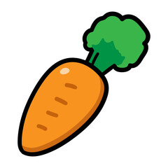 かわいいニンジンの手書き風イラスト