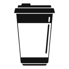 Milk coffee cup icon simple vector. Espresso drink