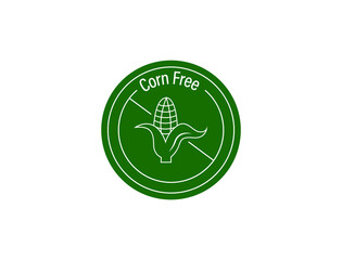 corn-free icon vector illustration 