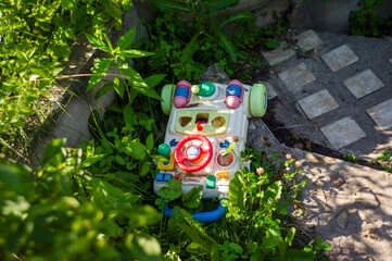 abandoned  toy car