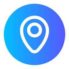 Obraz premium location gradient icon
