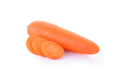 fresh carrot isolated on a white background