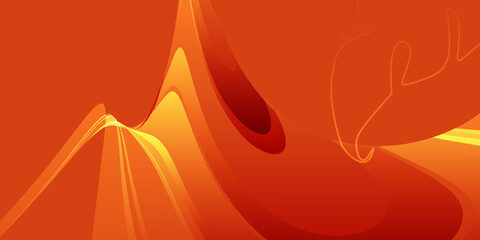 Orange background with leaves