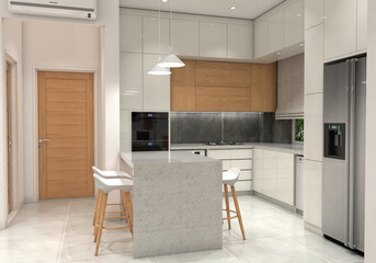 3D Kitchen Design - Interior Design
