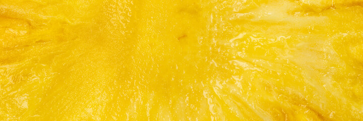 Pineapple pineapples fruit background from above panorama