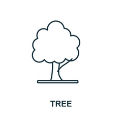 Tree icon. Line element from farming collection. Linear Tree icon sign for web design, infographics and more.