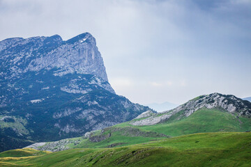 Obraz premium Scenic landscape view in mountains of Durmitor, Montenegro.