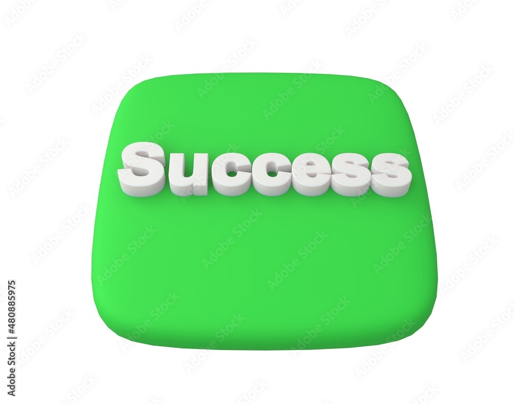 Fototapete super sign. Green key with raised 