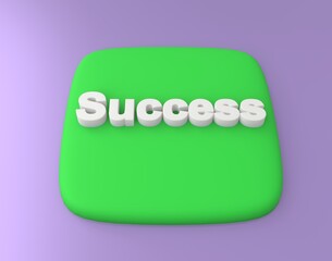 super sign. Green key with raised "super" symbol. Toy rendering style. 3d render visualization. SEO optimization