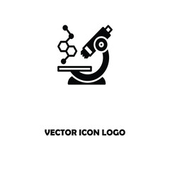 Simple microscope line icon. Stroke pictogram. Vector illustration isolated on a white background. Premium quality symbol. Vector sign for mobile app and web sites.