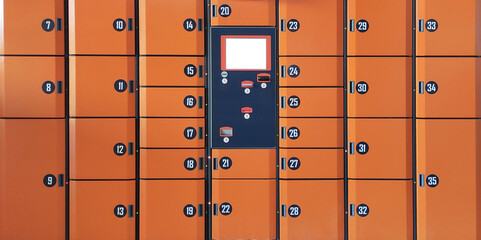 Modern automatic safe deposit boxes