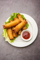 Cigar samosa or roll samosa
