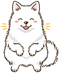 喜ぶ日本スピッツ