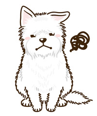 不満があるウエストハイランドホワイトテリア