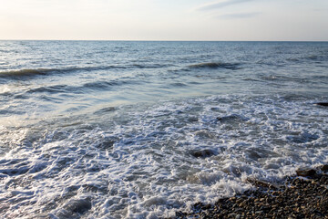 Black Sea in Winter in January. High quality photo