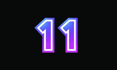 12 New Number Metaverse Color Purple Business